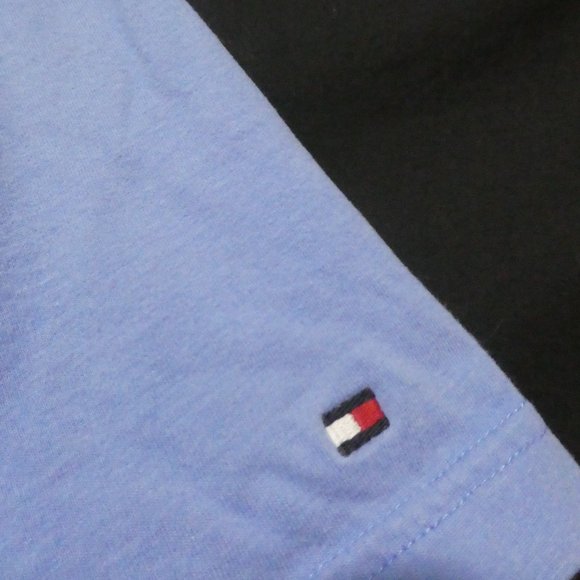 TOMMY HILFIGER | Custom Fit | medium | Light Blue Graphic Tee | 100% Cotton - Picture 6 of 13